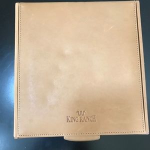 King Ranch leather pen holder case NWOT